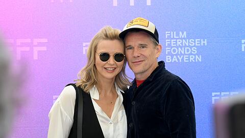 Veronica Ferres und Ethan Hawke.