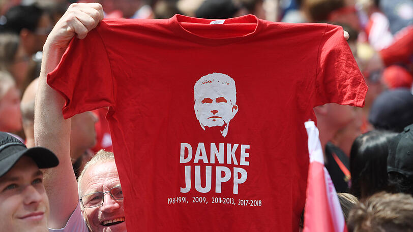 "Danke Jupp!" - das war wohl die Botschaft der Meisterfeier.