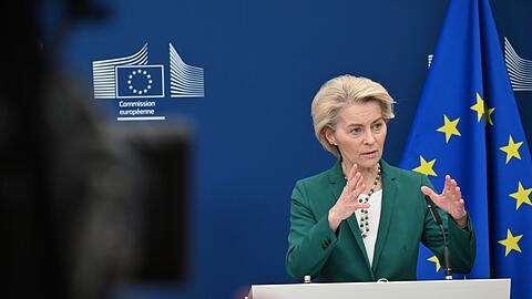 Ursula von der Leyen kündigte an, dass die EU den USA einen Freihandelsdeal für Industriegüter angeboten hat. (Archivbild)
