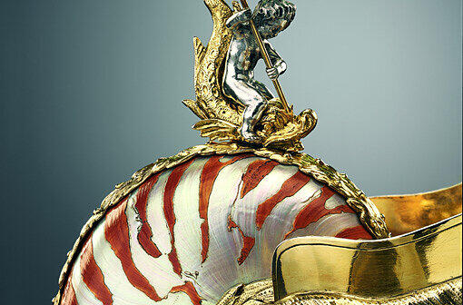 Dieser üppige Nautiluspokal stammt aus der Kunstsammlung Rudolf-August Oetker.