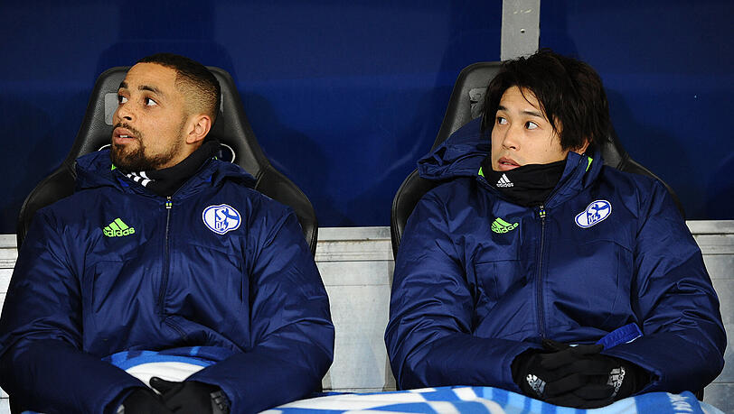 Sidney Sam (l) saß beim FC Schalke 04 zu oft auf der Bank, wie hier mit Atsuto Uchida. Jetzt kommt der Neustart in Darmstadt Sidney Sam (l) saß beim FC Schalke 04 zu oft auf der Bank, wie hier mit Atsuto Uchida. Jetzt kommt der Neustart in Darmstadt