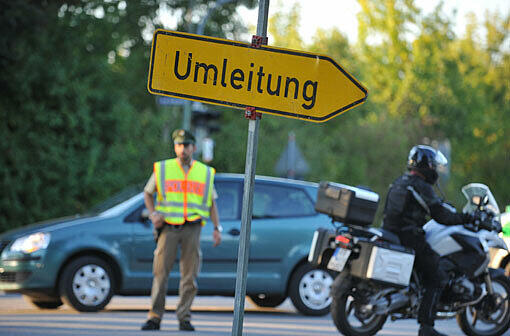 Der Verkehr rund um Ismaning wird seit dem Sonntagmittag umgeleitet.