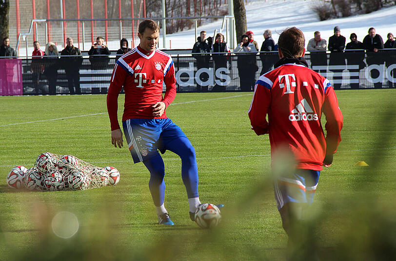 Der FC Bayern beim Samstagstraining nach der 1:4-Klatsche in Wolfsburg.
