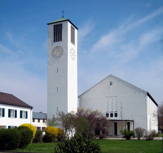 Die Pfarrkiche Maria Himmelfahrt in Allach.