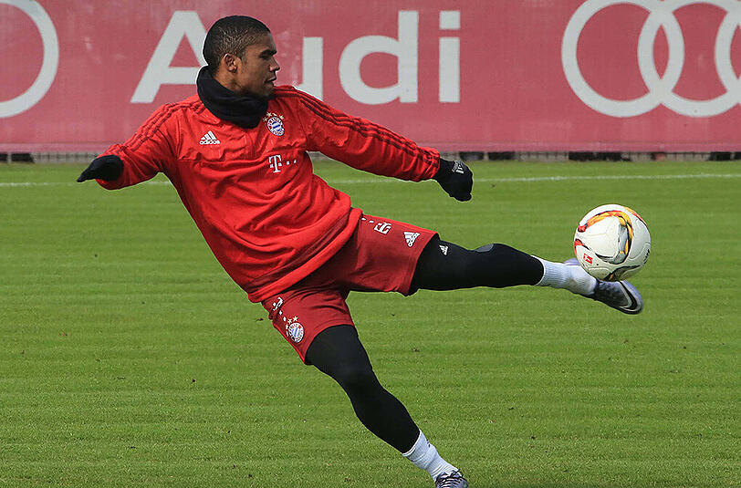 Douglas Costa im Bayern-Training am Dienstag.
