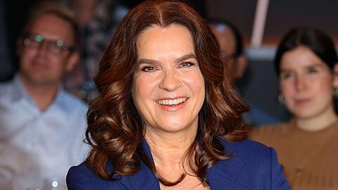 Katarina Witt bei einem TV-Auftritt.