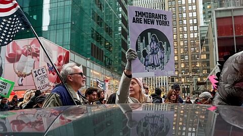 New York ist nur eine von vielen US-St&auml;dten, in denen am Wochenende gegen ICE protestiert wurde.