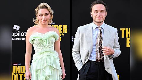 Bisher hielten sie ihre Beziehung geheim, nun ver&ouml;ffentlichte Florence Pugh ein Bild mit Finn Cole an ihrer Seite.