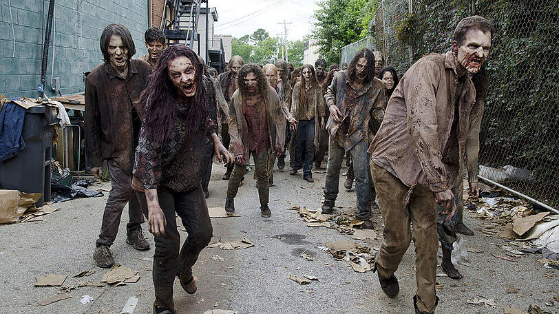 Wanken, wimmern, wollen fressen: Die wandelnden Toten (Szene aus "The Walking Dead")