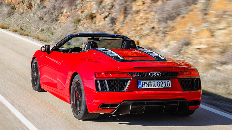 Die offene Version des Heckantriebs-Audi: der R8 RWS Spyder.