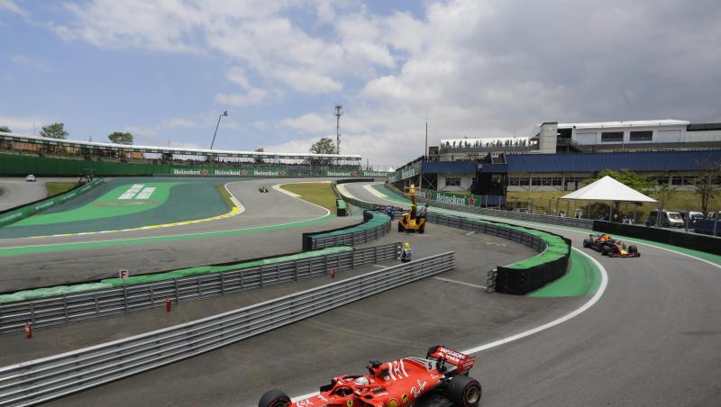 Fuhr beim Training zum Grand Prix von Brasilien die schnellste Runde: Sebastian Vettel im Ferrari. Fuhr beim Training zum Grand Prix von Brasilien die schnellste Runde: Sebastian Vettel im Ferrari.