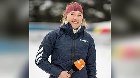 Laura Dahlmeier arbeitet als TV-Expertin für das ZDF.