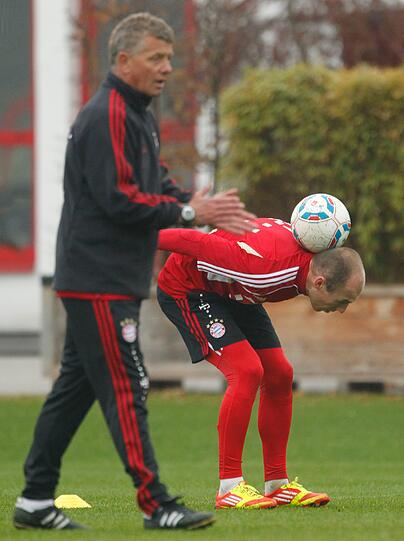 Danach absolvierte er noch individuelle Übungen.