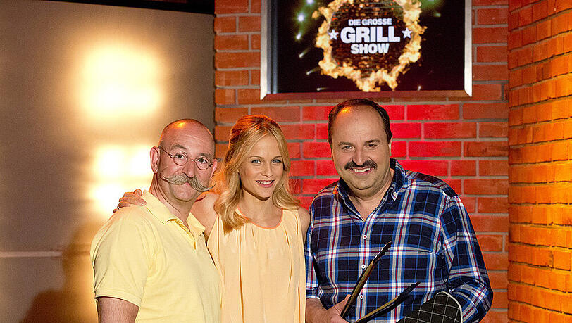 Horst Lichter (l.), Mirjam Weichselbraun und Johann Lafer präsentieren "Die große Grillshow" Horst Lichter (l.), Mirjam Weichselbraun und Johann Lafer präsentieren "Die große Grillshow"