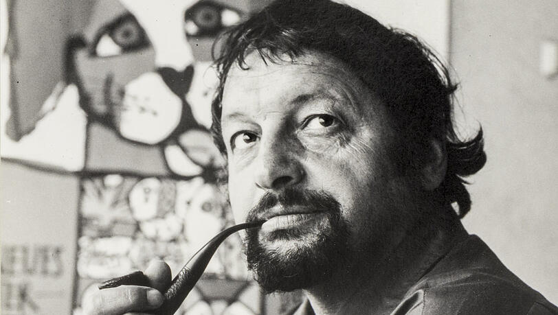 Nie ohne seine Pfeife: Celestino Piatti. Nie ohne seine Pfeife: Celestino Piatti.