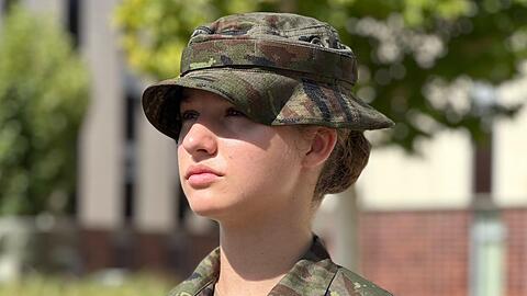 Prinzessin Leonor von Spanien in der Militärakademie von Saragossa.