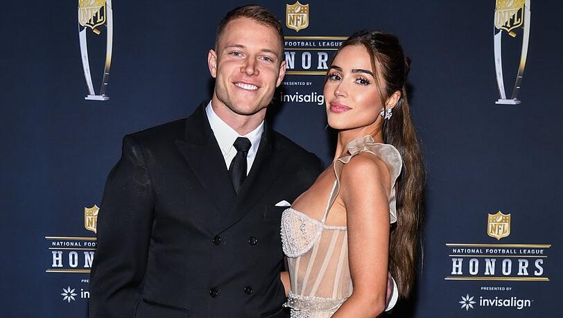 Footballer Christian McCaffrey und Ehefrau Olivia Culpo werden erstmals Eltern.