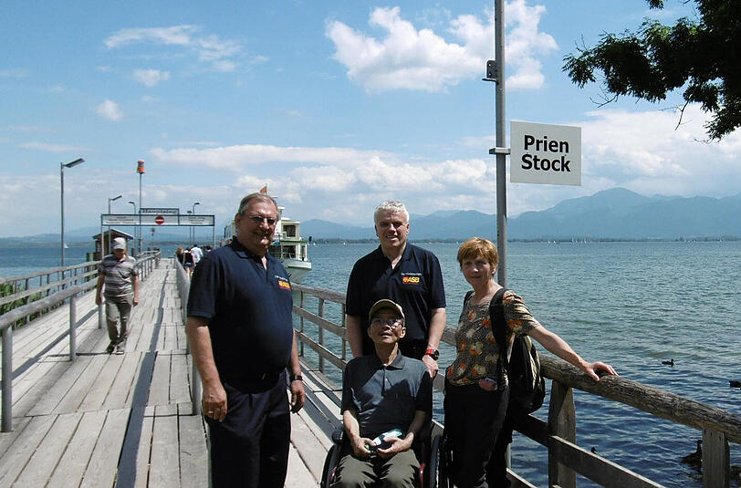 Er wünschte sich zum Chiemsee.