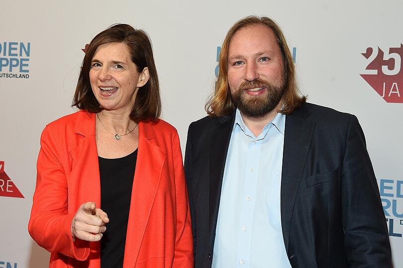 Katrin Goering - Eckardt (MdB Gruene) mit Anton Hofreiter (Gruene)