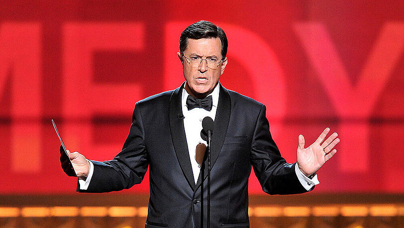 Stephen Colbert - hier bei den Primetime Emmy Awards - hat bereits Erfahrung auf der großen Bühne Stephen Colbert - hier bei den Primetime Emmy Awards - hat bereits Erfahrung auf der großen Bühne