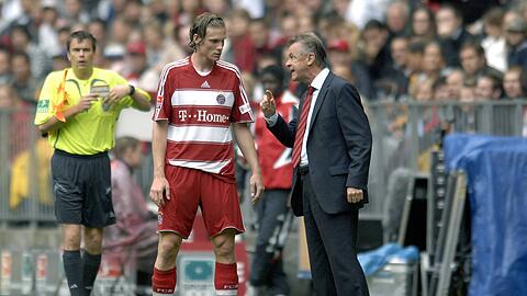 Beim FC Bayern unter Trainer Ottmar Hitzfeld gesetzt: Marcell Jansen. Beim FC Bayern unter Trainer Ottmar Hitzfeld gesetzt: Marcell Jansen.