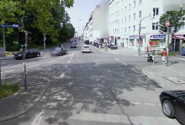 Von der Maßmannstraße aus wird die Schleißheimer Straße radlerfreundlicher.
