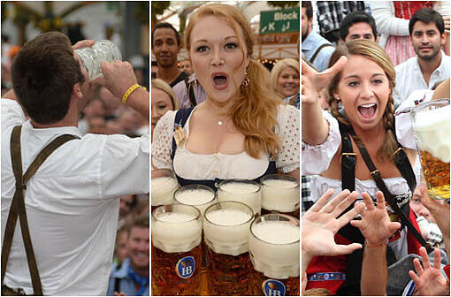 Der Besucherandrang ist enorm, die Stimmung ist mehr als ausgelassen. Die Impressionen vom ersten Wiesn-Tag.