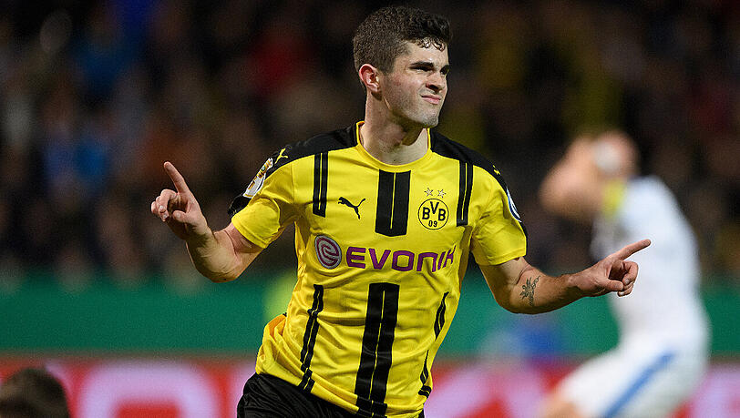 Fünf Tore und neun Vorlagen in dieser Saison: Dortmund-Youngster
Christian Pulisic, der einen Vertrag bis 2020 besitzt.