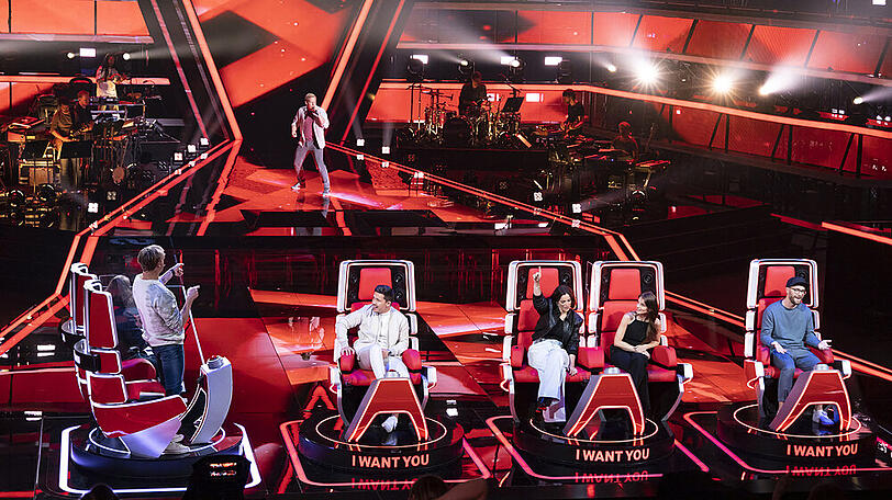 Die Coaches sehen die Talente bei den Blind Auditions zunächst nicht.