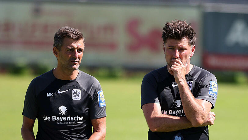 Wollen fitte Löwen: Köllner (l.) und sein neuer Co-Trainer Reisinger.