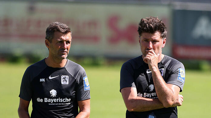 Wollen fitte Löwen: Köllner (l.) und sein neuer Co-Trainer Reisinger.