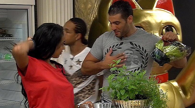 Tag 2 im Promi-Big-Brother-Haus: Sarah Joelle turtelt mit Boxer Manuel Charr, Mutti Marijke (59) putzt das Haus