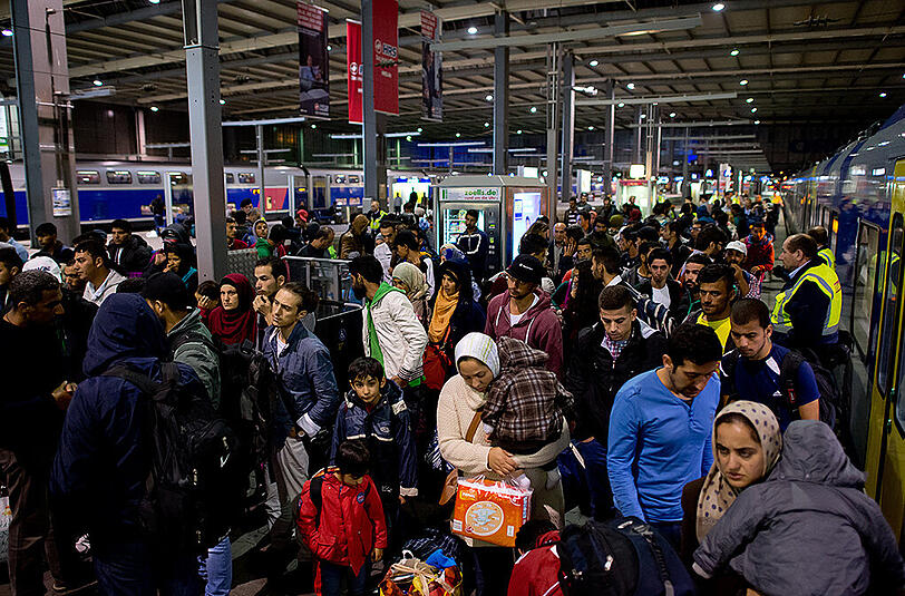 Flüchtlinge am Hauptbahnhof München. (Archivbild)