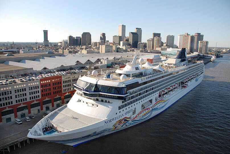 New Orleans: Carnival Triumph im Hafen