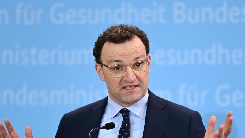 Bundesgesundheitsminiser Jens Spahn während einer Pressekonferenz zur aktuellen Corona-Lage.