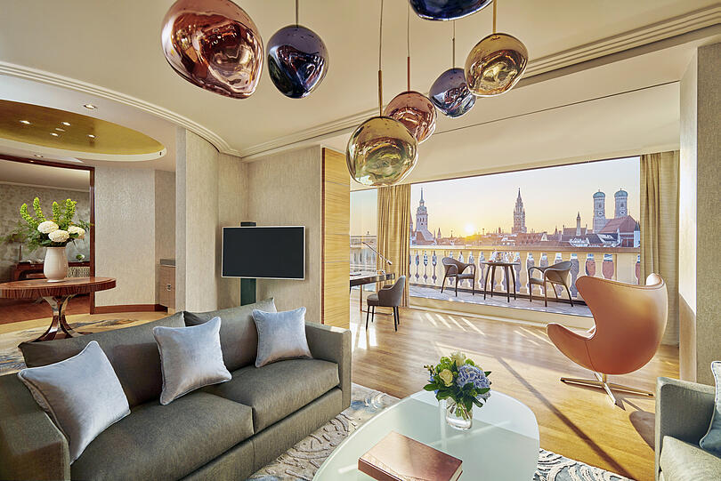 Luxus-Traum mit Wow-Ausblick: Die Presidential Suite ist der teuerste Wohnbereich des Hotels.