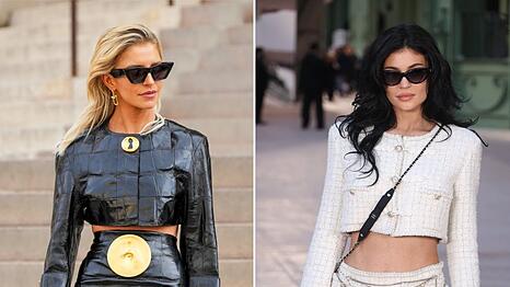 Caro Daur und Kylie Jenner trugen während der Fashion Week in Paris bereits die neuesten Sonnenbrillen-Trends.