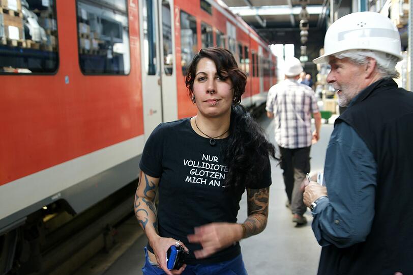 Christina Reingen: Schrauben ist ihre Sache.