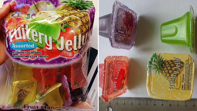 Das Bundesamt für Verbraucherschutz warnt vor der Gelee-Süßware "ABC Jelly Cups".