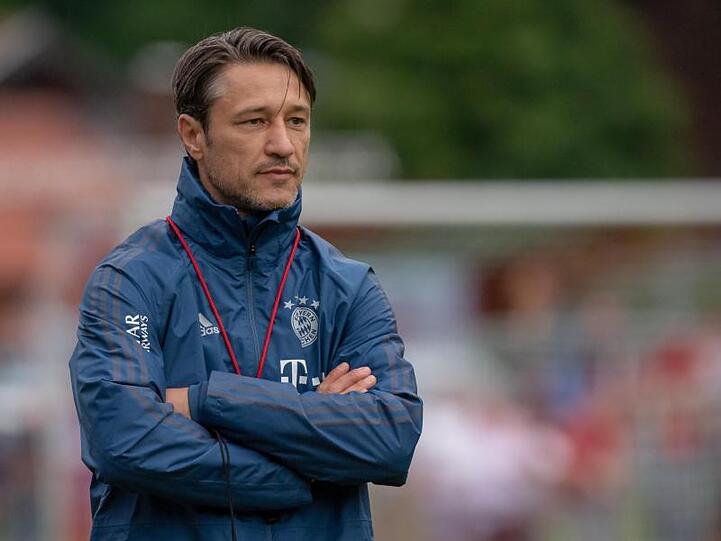 Niko Kovac, Trainer des FC Bayern München, beim öffentlichen Training der Bayern am Tegernsee. Foto: Peter Kneffel