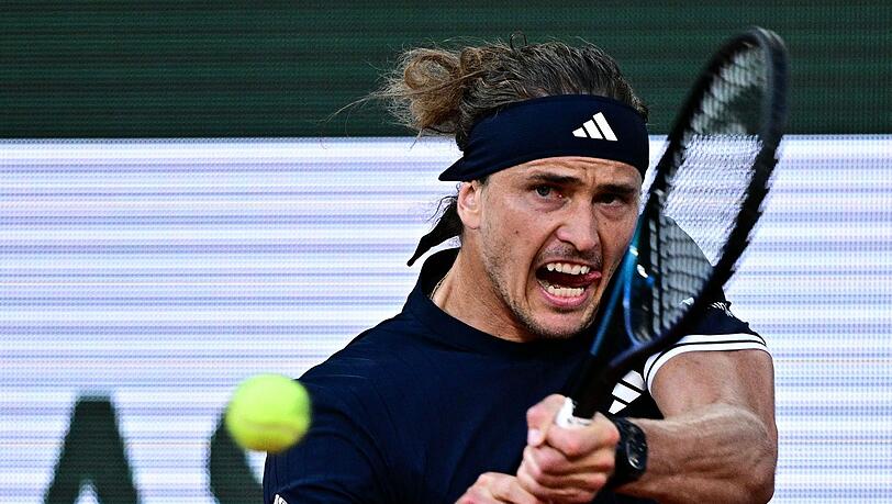 Volle Konzentration: Alexander Zverev. Volle Konzentration: Alexander Zverev.
