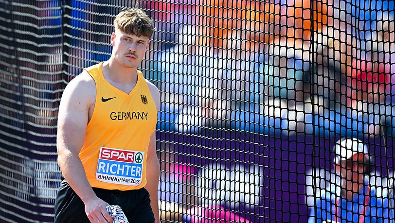 Steven Richter haderte nach der Diskus-Qualifikation mit sich. Steven Richter haderte nach der Diskus-Qualifikation mit sich.
