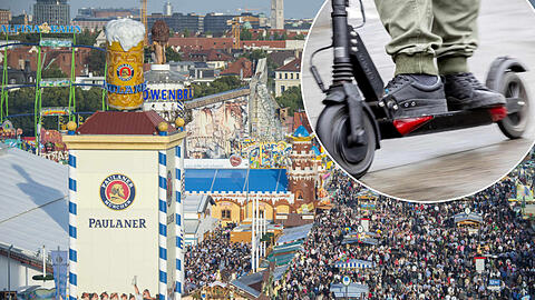 Von der Wiesn direkt auf den E-Scooter? Das will die Rathaus-CSU verhindern.