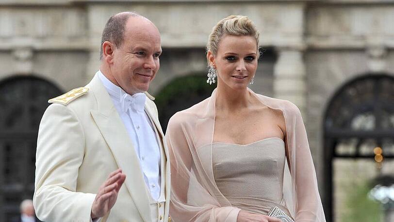 Prinz Albert von Monaco und seine Ehefrau Charlene. Prinz Albert von Monaco und seine Ehefrau Charlene.