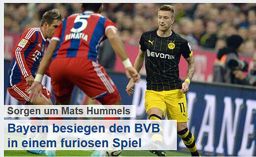 Pressestimmen zum Sieg des FC Bayern gegen Dortmund