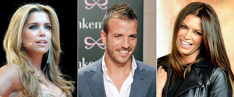 Ein Mann und zwei Frauen: Rafael van der Vaart, Sylvie und Sabia.