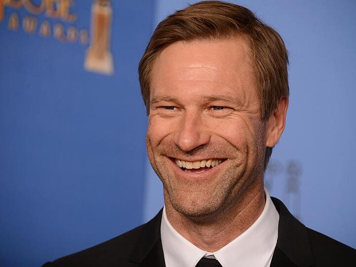 Schauspieler Aaron Eckhart bei den Golden Globes 2014