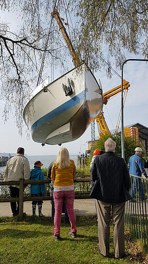 Am Mittwochmorgen wurde die neue "MS Utting" ins Wasser gelassen. Die Bilder vom Ammersee.