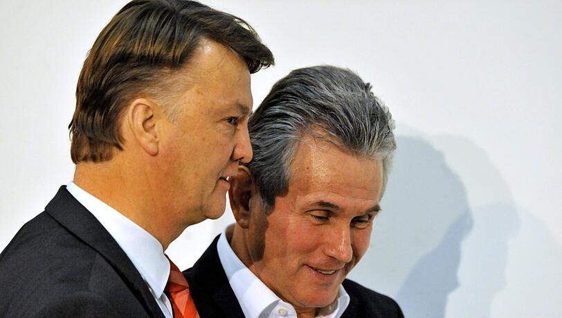 Zwei Große im Trainergeschäft: Van Gaal (l.) und Heynckes. Zwei Große im Trainergeschäft: Van Gaal (l.) und Heynckes.