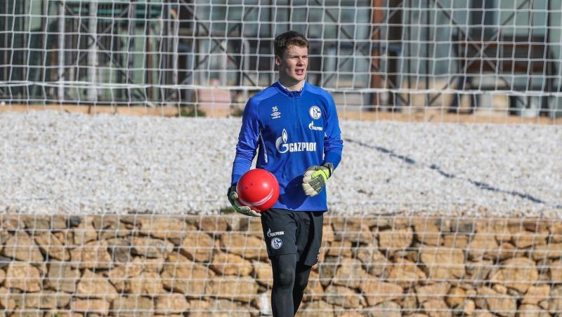 Towart Alexander Nübel nimmt am Training teil. Foto: Tim Rehbein/dpa Towart Alexander Nübel nimmt am Training teil. Foto: Tim Rehbein/dpa